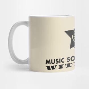 Music sounds better with you (black) Mug